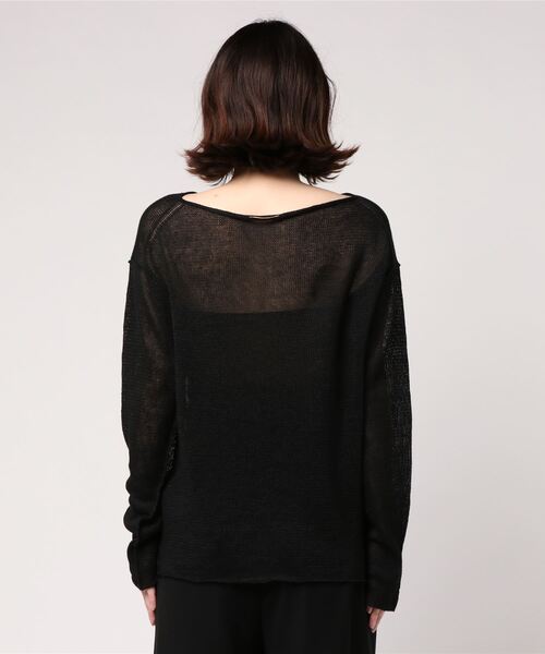 美品　ドゥーズィエムクラス　Li/Si ニット　長袖　ブラック Deuxieme Classe 「Deuxieme Classe」 長袖ニット FREE ブラック