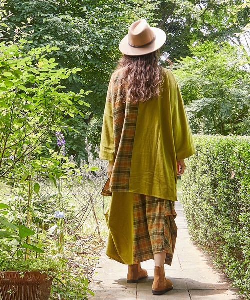 チャイハネ(チャイハネ)の「【チャイハネ】チェックラーカーディガン(カーディガン/ボレロ・レディース・グレー/イエロー/ブルー・FREE)」の22枚目の写真