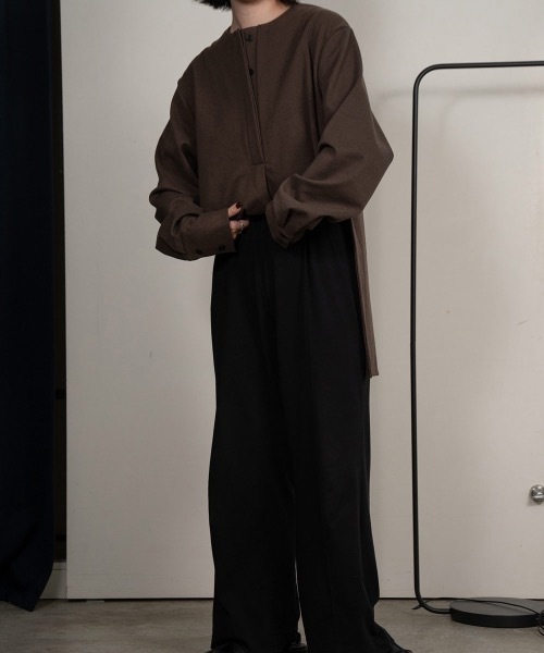 lawgy（ラウジー）の「soft touch stripe tops（シャツ/ブラウス・レディース・ブラウン/ベージュ・FREE）」の12枚目の写真