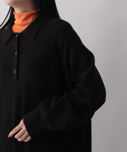 LOWRYS FARM（ローリーズファーム）の「ニットティアードワンピース　162127（ワンピース・レディース・ブラック/アイボリー/ブラウン・FREE）」の9枚目の写真