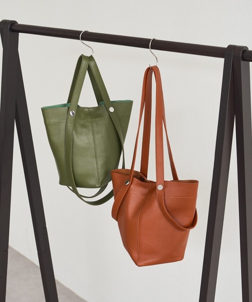 Pal collection（パルコレクション）の「ひし形2wayハンドルトート（トートバッグ・レディース・カーキ/アイボリー/ブラウン・FREE）」の3枚目の写真