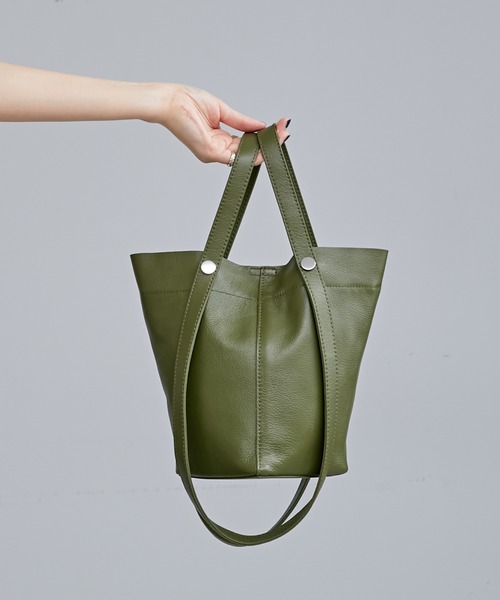 Pal collection（パルコレクション）の「ひし形2wayハンドルトート（トートバッグ・レディース・カーキ/アイボリー/ブラウン・FREE）」の19枚目の写真