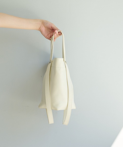 Pal collection（パルコレクション）の「ひし形2wayハンドルトート（トートバッグ・レディース・カーキ/アイボリー/ブラウン・FREE）」の8枚目の写真