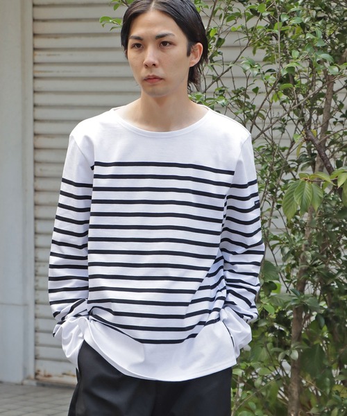半額以下で買えるクーポン特集 SAINT JAMESセントジェームスビックシルエットカットソー F3(M) トップス