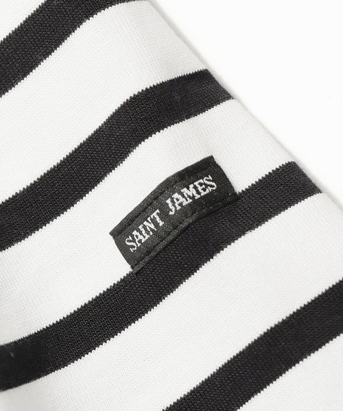 SAINT JAMES（セントジェームス）の「Saint James/セントジェームス NAVAL ナヴァル 長袖ボーダーTシャツ（Tシャツ/カットソー・メンズ・ホワイト×ブラック・XL/S/M/L）」の10枚目の写真