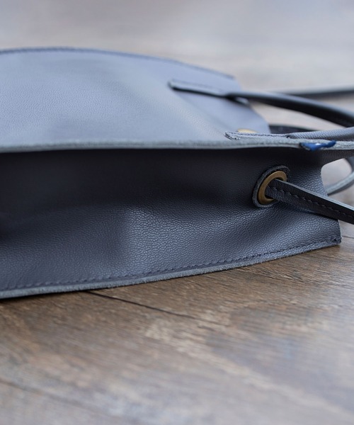  MAKE UP（メイクアップ）の「MAKE UP 山羊革 レザー ミニショルダー（ショルダーバッグ・レディース・グレー/ブラック/ベージュ・FREE）」の7枚目の写真