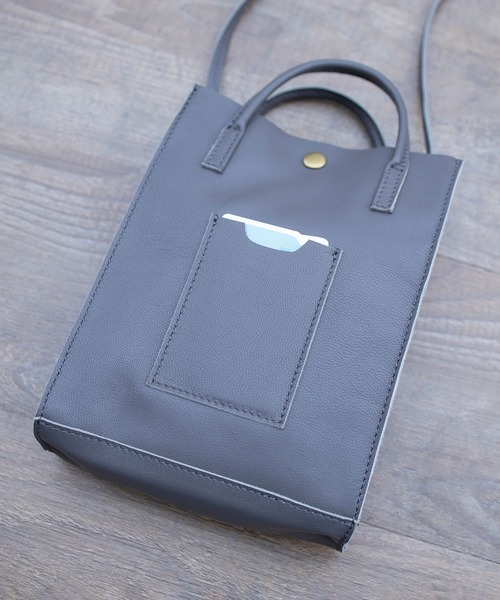  MAKE UP（メイクアップ）の「MAKE UP 山羊革 レザー ミニショルダー（ショルダーバッグ・レディース・グレー/ブラック/ベージュ・FREE）」の10枚目の写真