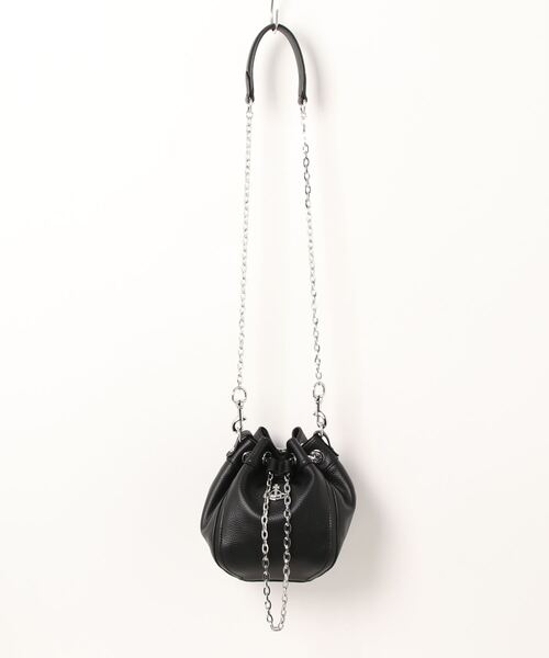 Vivienne Westwood(ヴィヴィアンウエストウッド)の「43020016-S000D-PFSMALL BUCKET BAG(ショルダーバッグ・レディース・ベージュ/ブラック・FREE)」の2枚目の写真