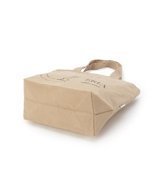 one'sterrace(ワンズテラス)の「◆アニマル ポケット付プチトート 猫(トートバッグ・レディース・ナチュラル/ブラック・99)」の6枚目の写真