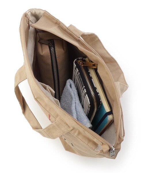 one'sterrace(ワンズテラス)の「◆アニマル ポケット付プチトート 猫(トートバッグ・レディース・ナチュラル/ブラック・99)」の9枚目の写真