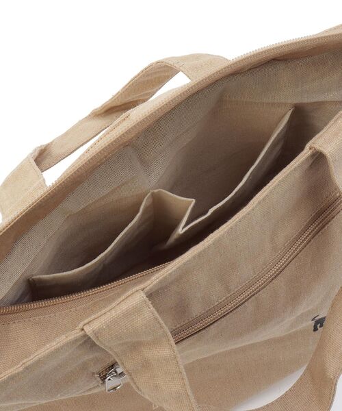 one'sterrace(ワンズテラス)の「◆アニマル ポケット付プチトート 猫(トートバッグ・レディース・ナチュラル/ブラック・99)」の11枚目の写真