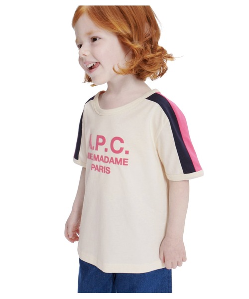 A.P.C.（アーペーセー）の「T-SHIRT TILI 2-6  23PE enfant（Tシャツ/カットソー・キッズ・グリーン系その他/ピンク/グリーン・XL/6Y）」の9枚目の写真