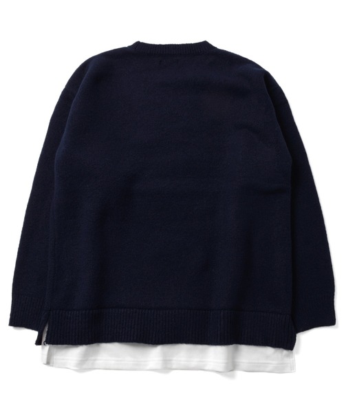 GLAZOS(グラソス)の「裾レイヤード・エアリーニット【マシンウォッシャブル】(ニット/セーター・キッズ・ブルー/ネイビー/イエロー/グレー/エンジ/ライトグレー・160cm/140cm/150cm/170cm)」の18枚目の写真