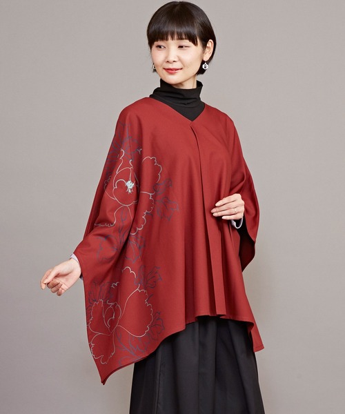 カヤ（カヤ）の「【カヤ】寒牡丹トップス（その他トップス・レディース・ネイビー/レッド系その他/スミクロ・FREE）」の3枚目の写真