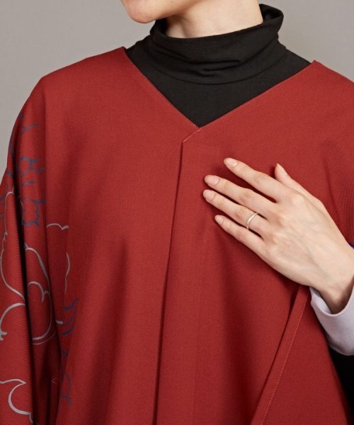 カヤ（カヤ）の「【カヤ】寒牡丹トップス（その他トップス・レディース・ネイビー/レッド系その他/スミクロ・FREE）」の6枚目の写真