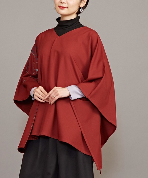 カヤ（カヤ）の「【カヤ】寒牡丹トップス（その他トップス・レディース・ネイビー/レッド系その他/スミクロ・FREE）」の15枚目の写真