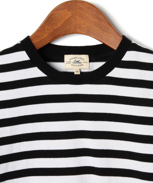 green label relaxing（グリーンレーベルリラクシング）の「【KIDS】B×W サキゾメボーダーTシャツ◆（Tシャツ/カットソー・キッズ・その他1・105/135/115/125/95）」の3枚目の写真