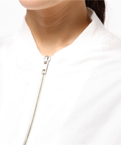 mystic（ミスティック）の「【mystic】 MA-1（ミリタリージャケット・レディース・オフホワイト/ベージュ/カーキ/ネイビー・ﾌﾘ-）」の12枚目の写真