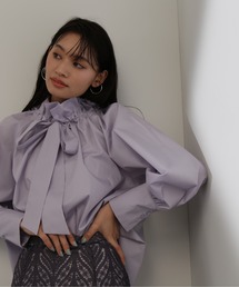 NATURAL BEAUTY BASIC | ビッグボウブラウス(シャツ/ブラウス)