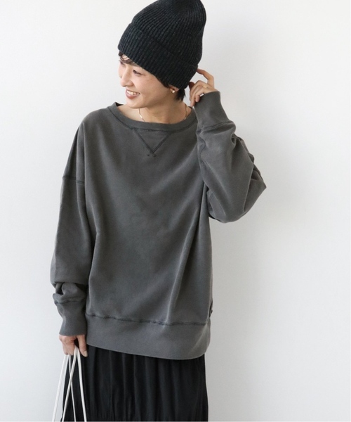 JOURNAL STANDARD relume（ジャーナルスタンダード　レリューム）の「《追加》 【HOLIDAYS COMFORT】ヴィンテージ加工スウェット（スウェット・レディース・ブラック系その他/ベージュ系その他・FREE）」の4枚目の写真