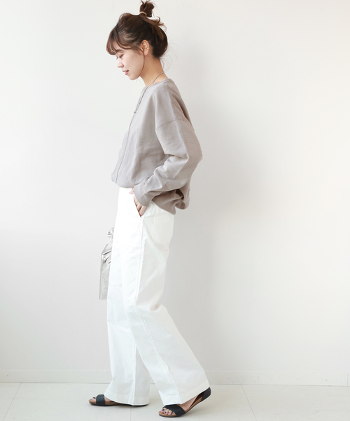 JOURNAL STANDARD relume（ジャーナルスタンダード　レリューム）の「《追加》 【HOLIDAYS COMFORT】ヴィンテージ加工スウェット（スウェット・レディース・ブラック系その他/ベージュ系その他・FREE）」の13枚目の写真