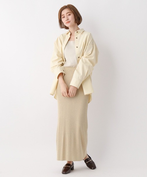 A part by(アパートバイ)の「2WAYニットタンク(タンクトップ・レディース・アイボリー/ライトブラウン/ブラック/ブルー/ブラウン・FREE)」の8枚目の写真