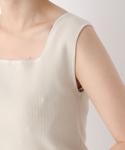 A part by(アパートバイ)の「2WAYニットタンク(タンクトップ・レディース・アイボリー/ライトブラウン/ブラック/ブルー/ブラウン・FREE)」の17枚目の写真