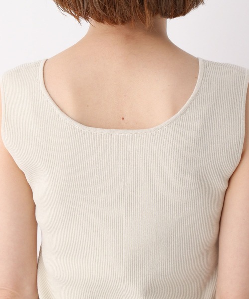 A part by(アパートバイ)の「2WAYニットタンク(タンクトップ・レディース・アイボリー/ライトブラウン/ブラック/ブルー/ブラウン・FREE)」の19枚目の写真