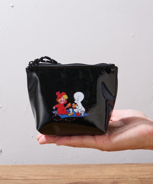 BIRTHDAY BAR（バースデイバー）の「キャスパー ピクニックミニポーチ（ポーチ・レディース・ホワイト/ブラック・フリー）」の2枚目の写真