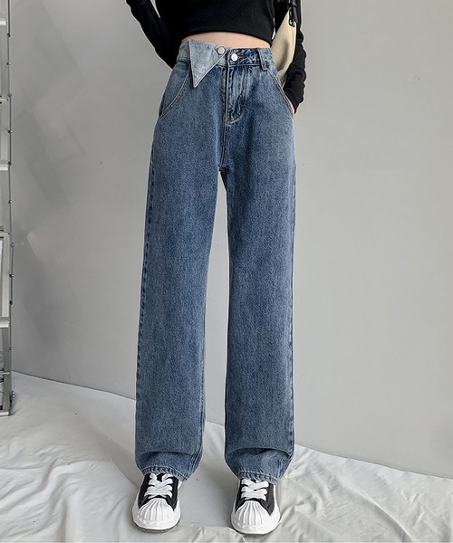 LOPASS(ロパス)の「デザインデニム(デニムパンツ・レディース・ブラック/ブルー/ライトブルー・M/L/S)」の3枚目の写真
