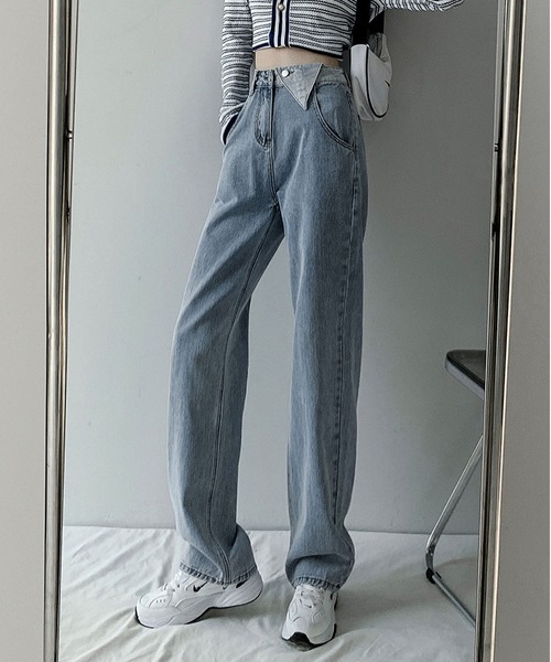 LOPASS(ロパス)の「デザインデニム(デニムパンツ・レディース・ブラック/ブルー/ライトブルー・M/L/S)」の7枚目の写真