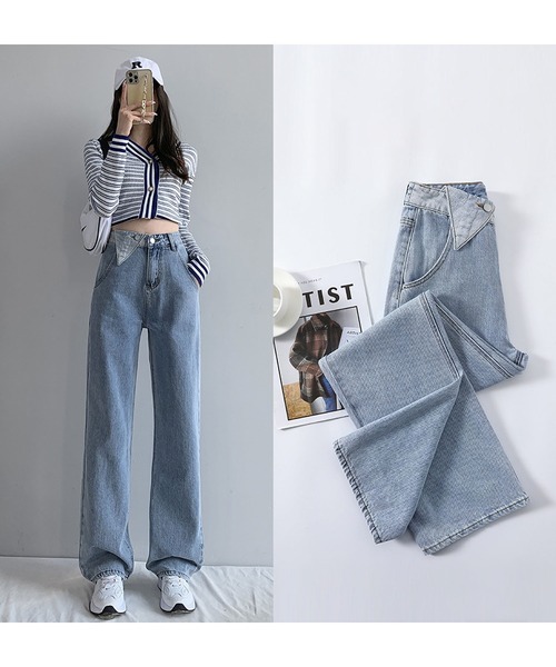 LOPASS(ロパス)の「デザインデニム(デニムパンツ・レディース・ブラック/ブルー/ライトブルー・M/L/S)」の8枚目の写真