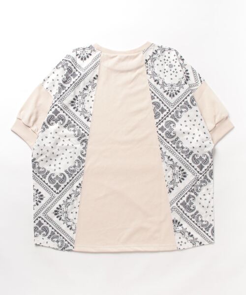 チチカカ(チチカカ)の「バンダナプリント切り替えプルオーバー(Tシャツ/カットソー・レディース・ライトベージュ/ネイビー・FREE)」の16枚目の写真