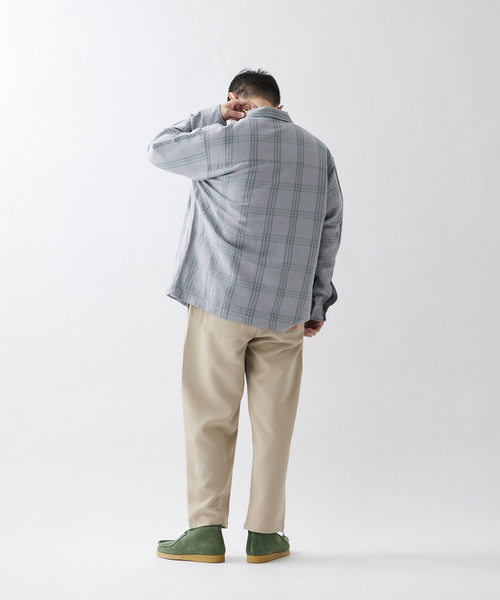 JOURNAL STANDARD relume（ジャーナルスタンダード　レリューム）の「【ALASKAN / アラスカン】ライトチェック ワークシャツ（シャツ/ブラウス・メンズ・ライトグレー/サックスブルー/アイボリー・MEDIUM/LARGE）」の10枚目の写真