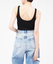 HAKUJI（ハクジ）の「HAKUJI Random rib bra V-TT（タンクトップ
