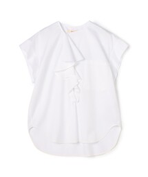 BACCA | コットンツイル ラッフルカラーシャツ(シャツ/ブラウス)