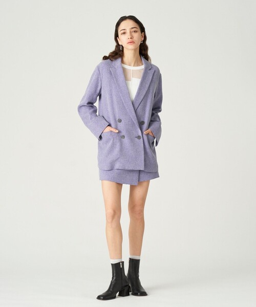 LOVELESS(ラブレス)の「コンフォートダブルジャケット(テーラードジャケット・レディース・パープル/ベージュ系その他・34/36)」の7枚目の写真