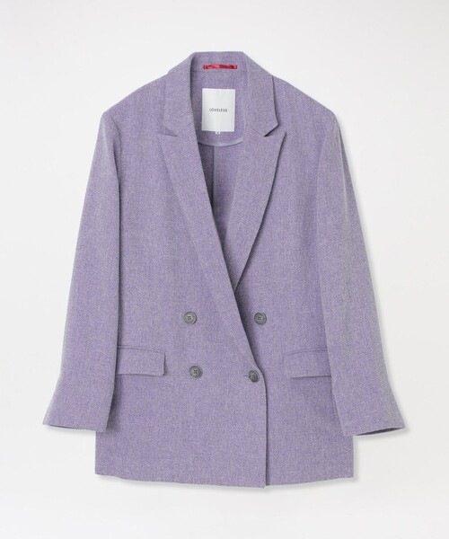 LOVELESS(ラブレス)の「コンフォートダブルジャケット(テーラードジャケット・レディース・パープル/ベージュ系その他・34/36)」の9枚目の写真