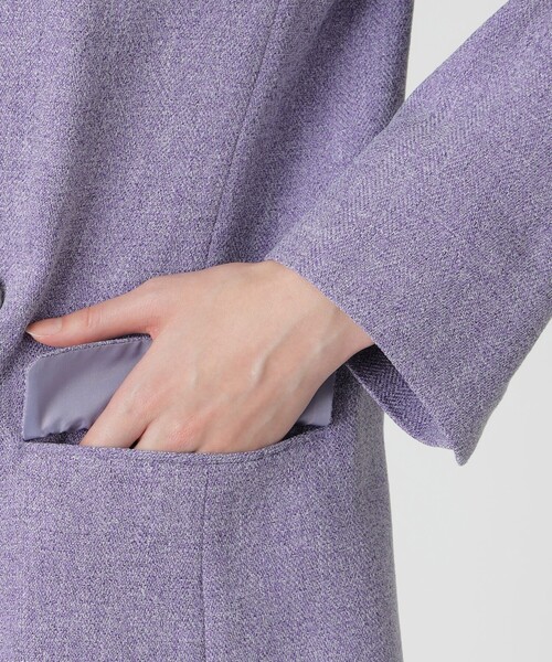 LOVELESS(ラブレス)の「コンフォートダブルジャケット(テーラードジャケット・レディース・パープル/ベージュ系その他・34/36)」の15枚目の写真