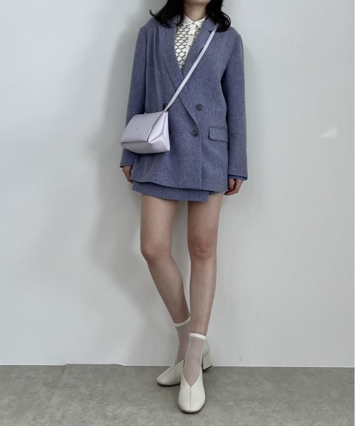 LOVELESS(ラブレス)の「コンフォートダブルジャケット(テーラードジャケット・レディース・パープル/ベージュ系その他・34/36)」の3枚目の写真