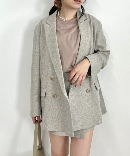 LOVELESS(ラブレス)の「コンフォートダブルジャケット(テーラードジャケット・レディース・パープル/ベージュ系その他・34/36)」の21枚目の写真