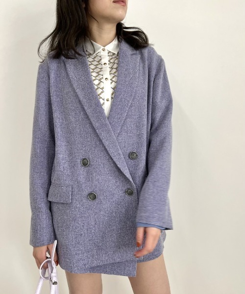 LOVELESS(ラブレス)の「コンフォートダブルジャケット(テーラードジャケット・レディース・パープル/ベージュ系その他・34/36)」の22枚目の写真