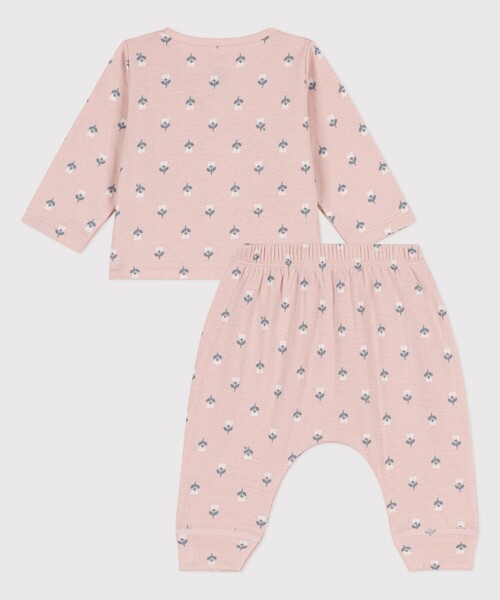 PETIT BATEAU(プチバトー)の「チュビックカーディガン&パンツセット(カーディガン/ボレロ・キッズ・ピンク・6MONTH/12MONTH)」の6枚目の写真