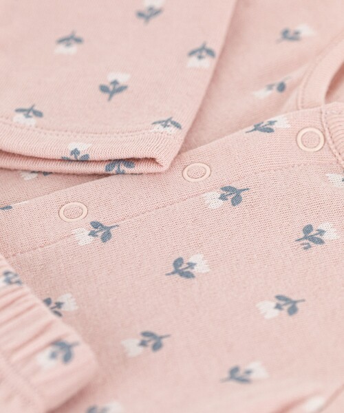 PETIT BATEAU(プチバトー)の「チュビックカーディガン&パンツセット(カーディガン/ボレロ・キッズ・ピンク・6MONTH/12MONTH)」の7枚目の写真
