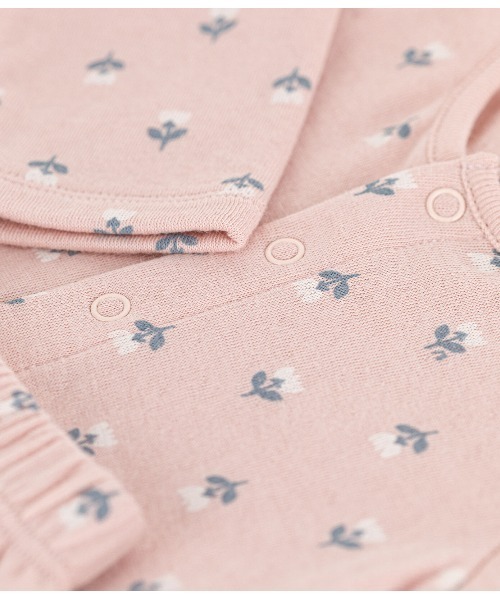 PETIT BATEAU(プチバトー)の「チュビックカーディガン&パンツセット(カーディガン/ボレロ・キッズ・ピンク・6MONTH/12MONTH)」の4枚目の写真