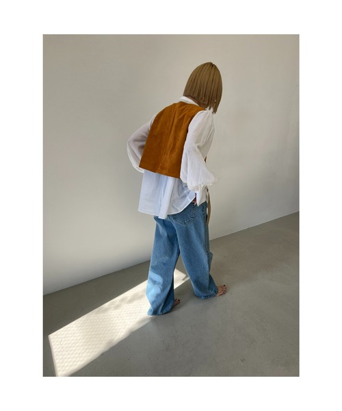 BLACK BY MOUSSY(ブラックバイマウジー)の「balloon sleeve blouse(バルーンスリーブブラウス)(シャツ/ブラウス・レディース・ネイビー/ピンク/オフホワイト・FREE)」の14枚目の写真