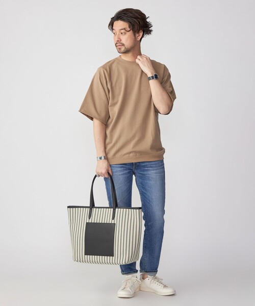 【セール】SHIPS: ピマコットン ミニ裏毛 オーバー Tシャツ（Tシャツ/カットソー）｜SHIPS（シップス）