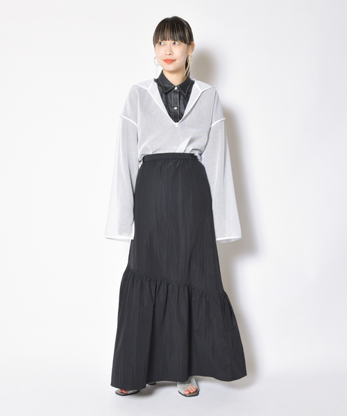 れな★CITYSHOP WASHER TIERED SKIRT CITYSHOP（シティーショップ）の「WASHER TIERED スカート（スカート