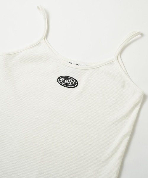 X-girl（エックスガール）の「OVAL LOGO CAMISOLE（キャミソール・レディース・ブラック/マルチ/ホワイト/グリーン・S/M）」の10枚目の写真