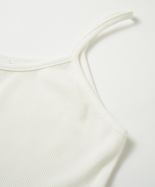 X-girl（エックスガール）の「OVAL LOGO CAMISOLE（キャミソール・レディース・ブラック/マルチ/ホワイト/グリーン・S/M）」の12枚目の写真